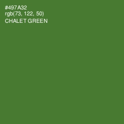 #497A32 - Chalet Green Color Image